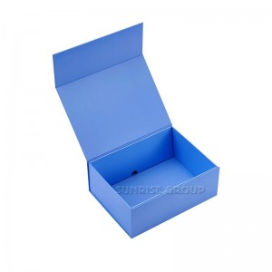 Cubierta de cartón modificada para requisitos particulares que imprime la caja de empaquetado del regalo rápido magnético plegable
