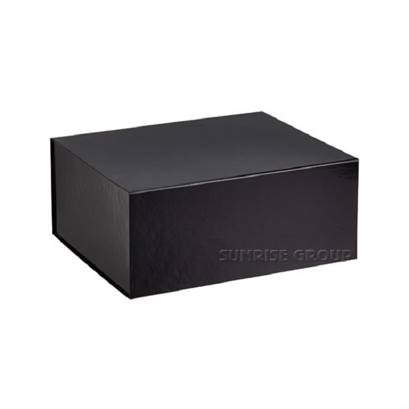Papel de impresión negro Cartón Embalaje Ropa Compras Regalo Caja de embalaje